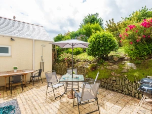 The rear patio, perfect for sunny evenings 