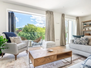 The stunning lounge with estuary views
