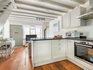Open plan kitchen, dining and sitting room. 