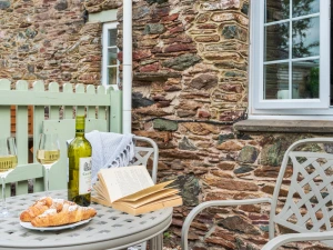 Close up of table and chairs. 