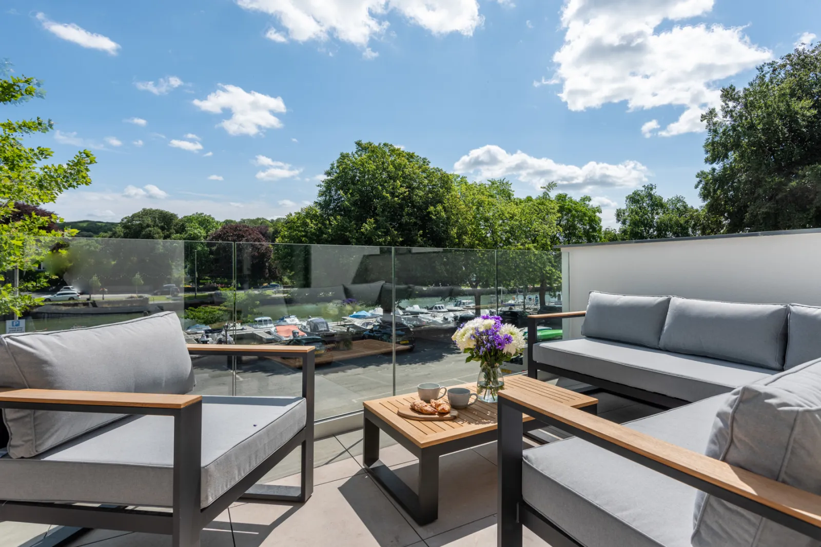 The sunny terrace