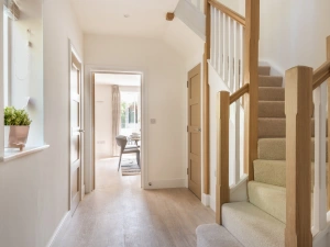 Light airy hall from the front door