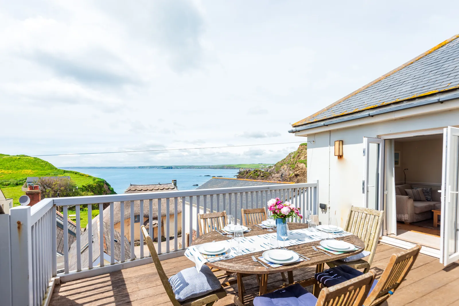 The sunny decked terrace is the perfect suntrap! 