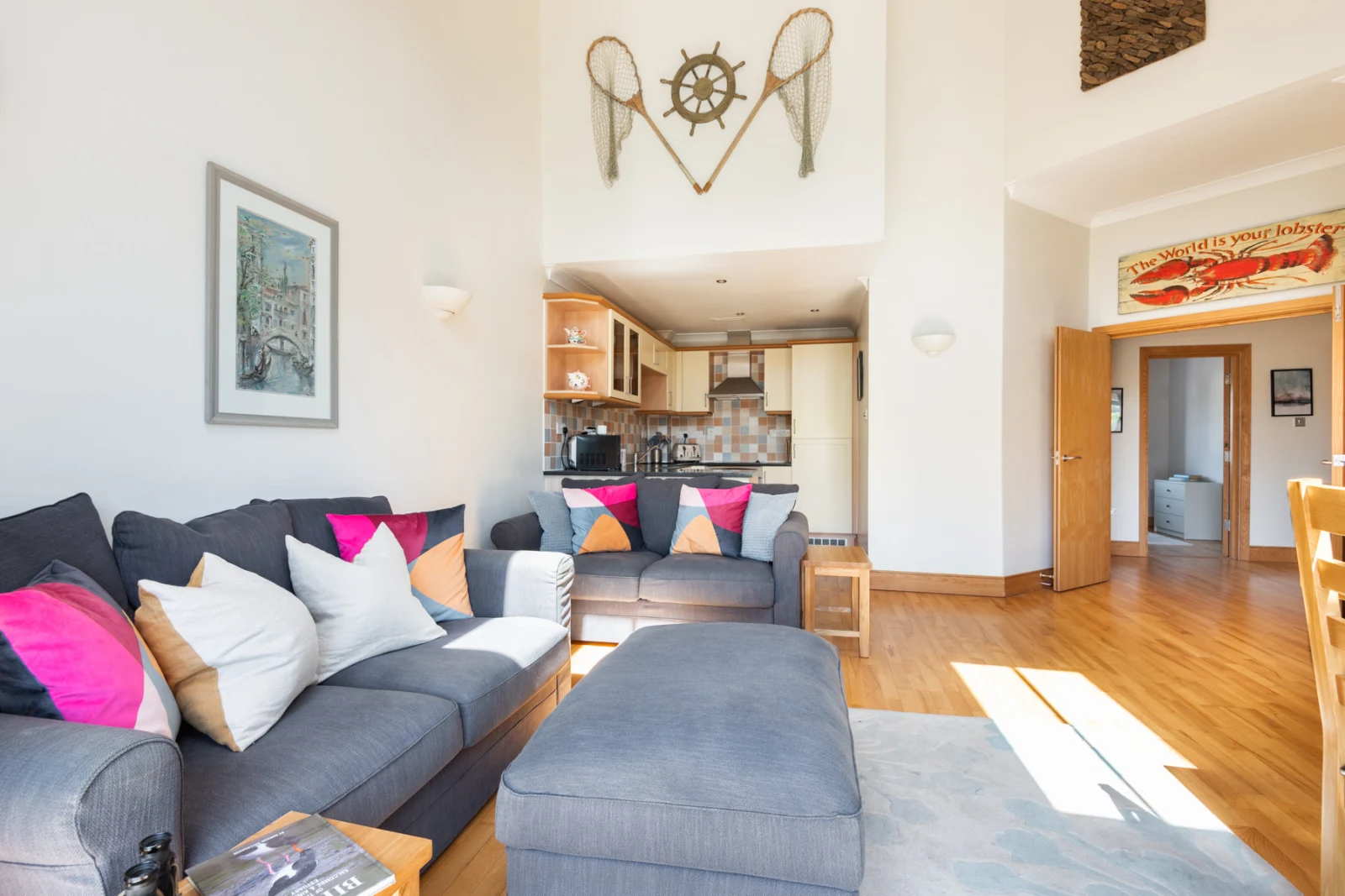 Cosy comfortable sofas to enjoy after a day out exploring. 