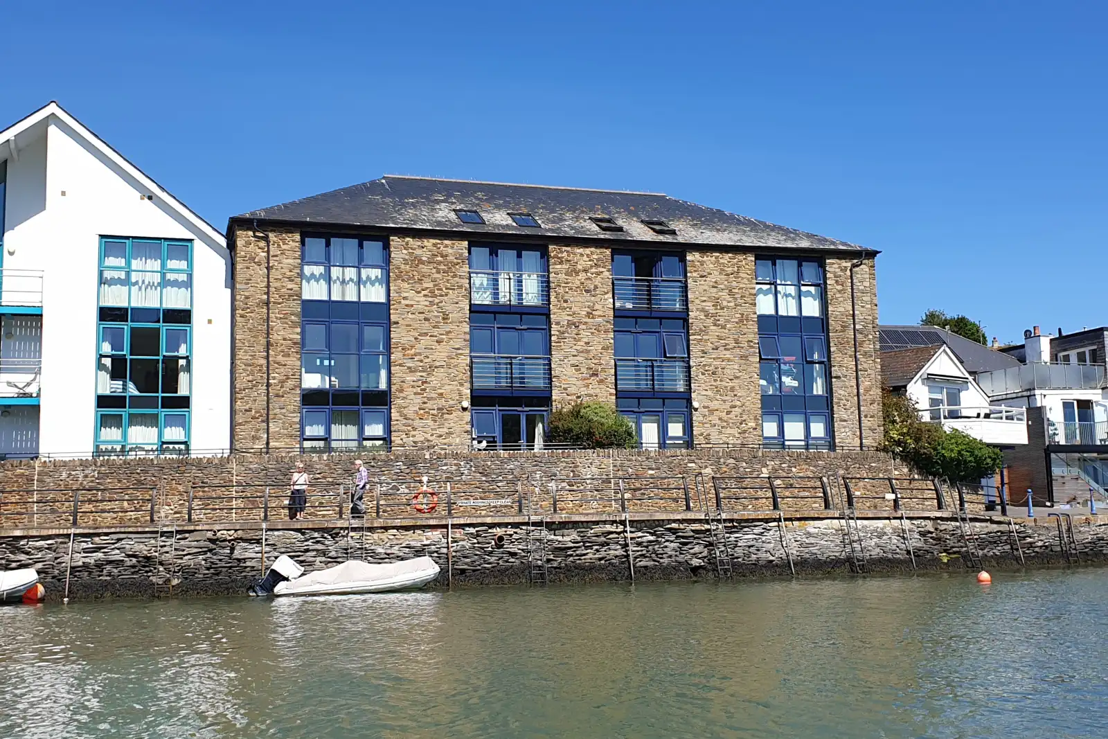 The exterior of pretty Crabshell Quay!