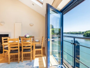 Juliette balcony with estuary views from the open plan living space