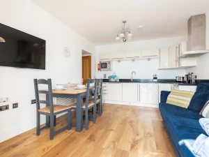 Another view of the open plan kitchen living space