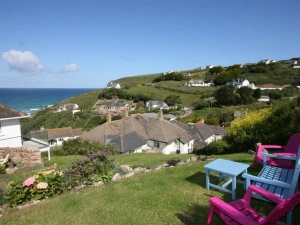 Garden with sea views