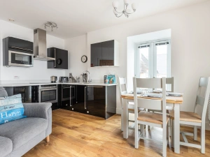 The modern open plan living kitchen