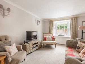 The lounge at 8 Kings Cottages, in the heart of Salcombe