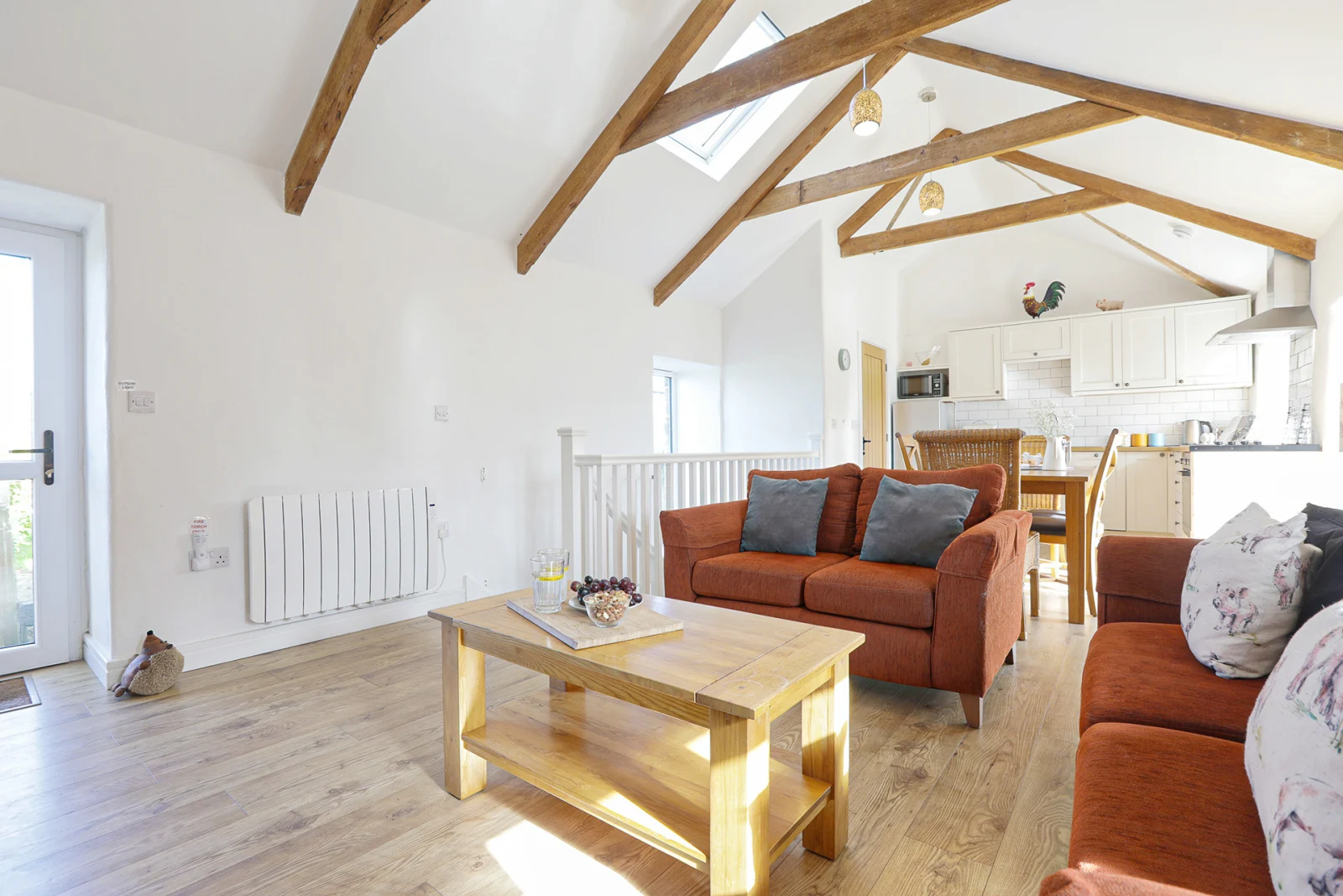 Spacious open plan living room area 