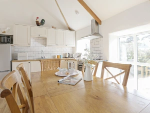 Dining table in open plan area