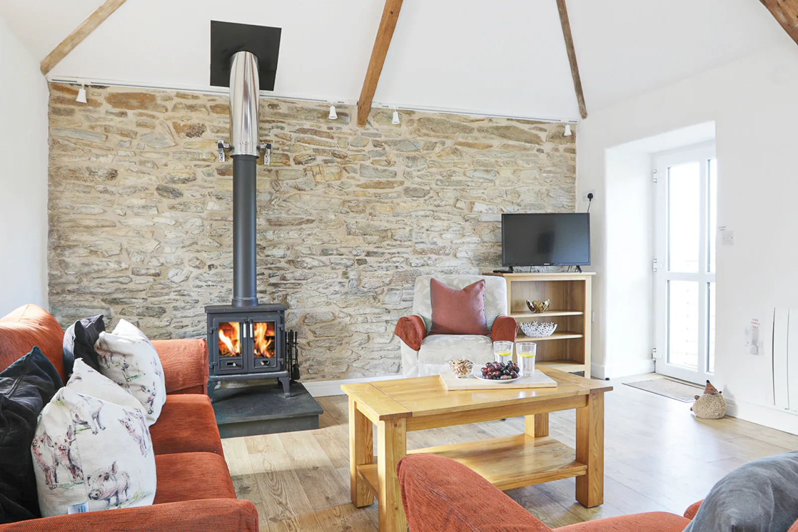 Seating area in open plan living space