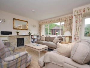 Open plan living area with comfortable seating