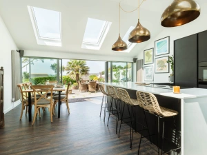 The fabulous modern kitchen/diner