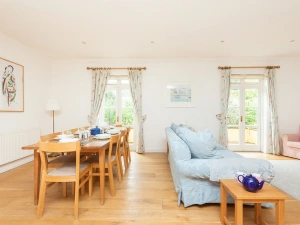 The dining area in the open plan living space
