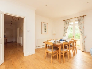 The spacious dining area