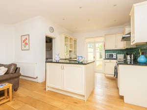 The kitchen area
