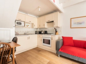 The open plan living area