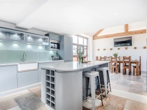 The luxurious kitchen