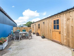 The enclosed courtyard and games room