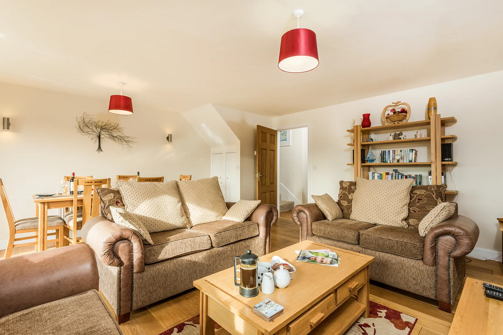 Whether you're dining or relaxing, the lounge is a light and airy room, and if you're lucky, the space  will be flooded with sunshine!