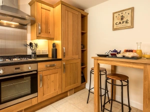 The kitchen is fully equipped with everything you need for a family holiday.