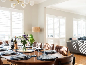 A close up of the dining area 