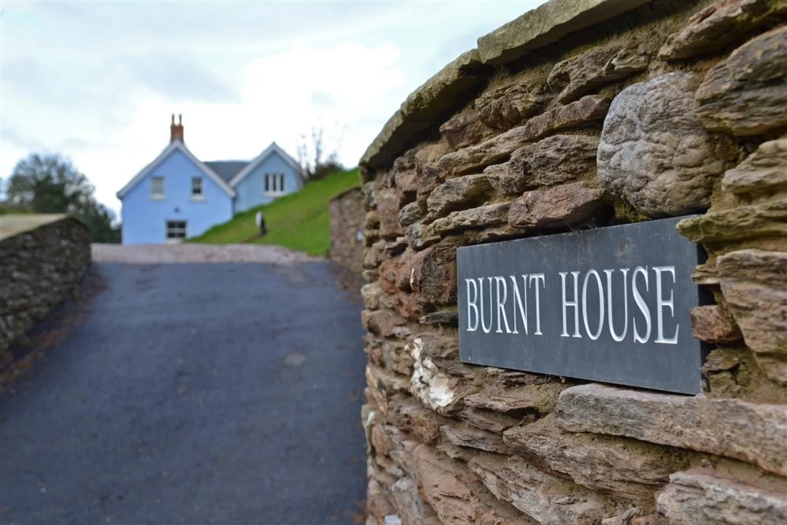 The driveway to Burnt House