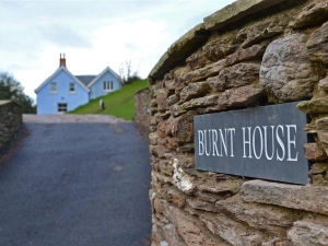 The driveway to Burnt House