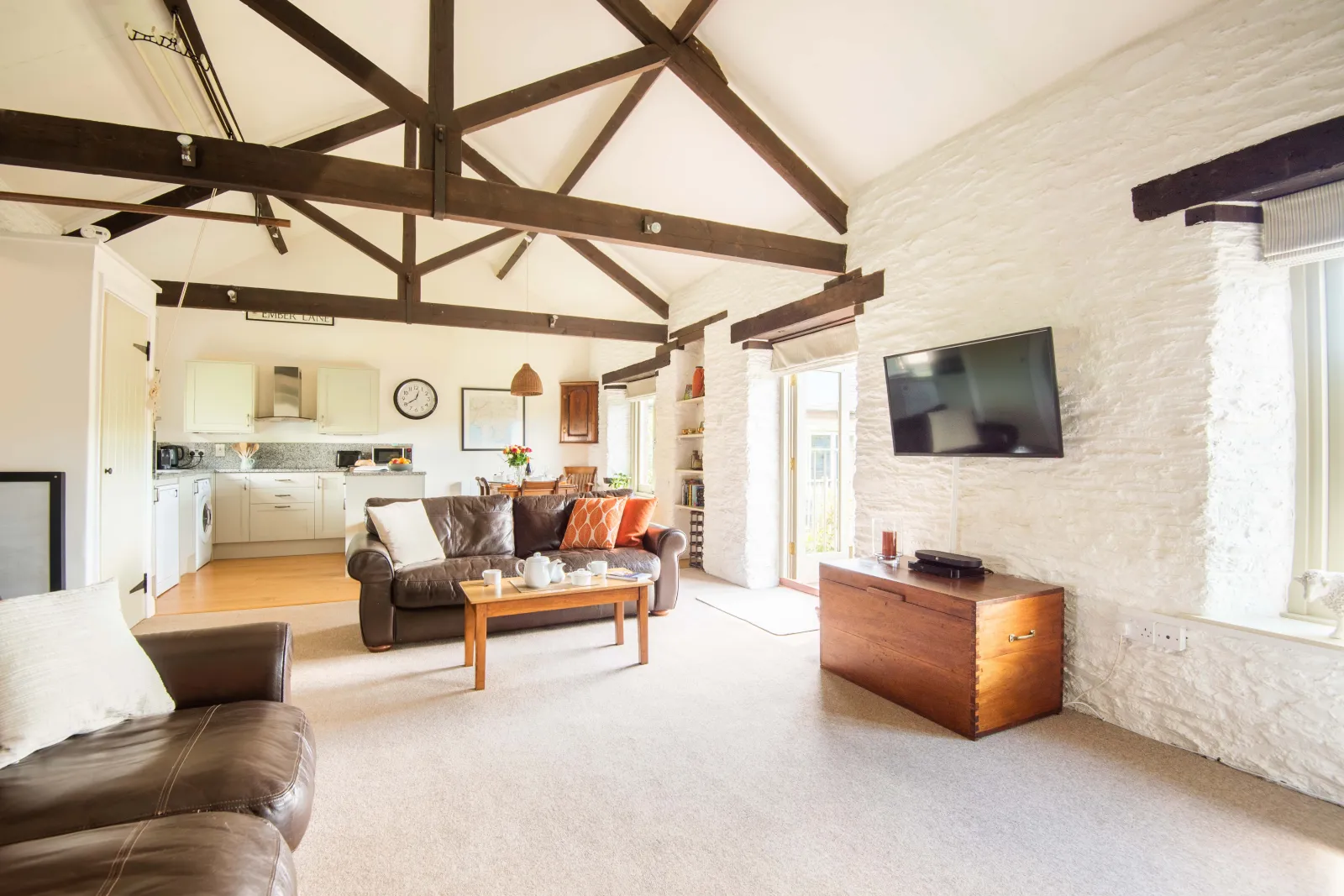 The open plan living space