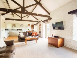 The open plan living space