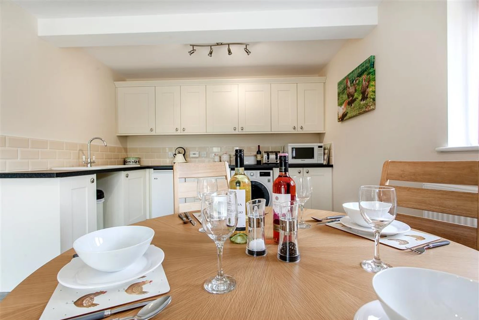 Well equipped kitchen area