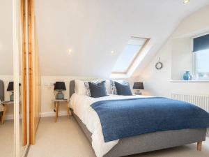 The master bedroom also enjoys fabulous views of the estuary.
