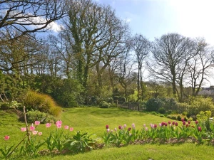 The lovely country garden.