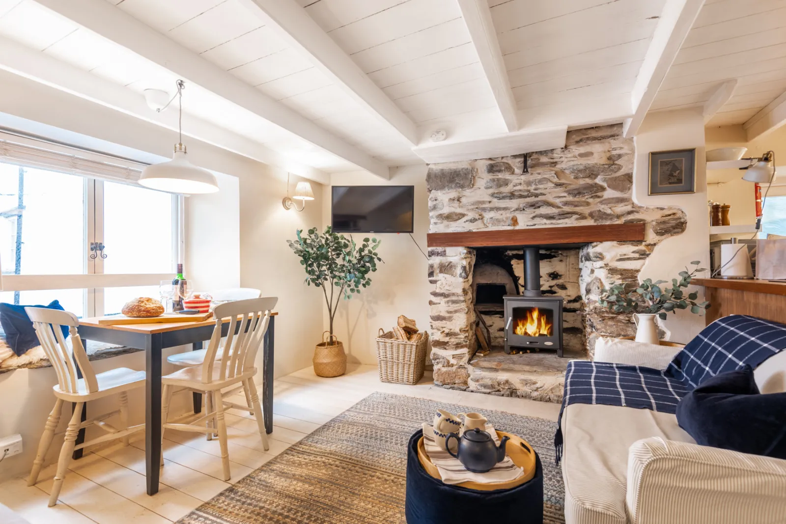 The open plan living room