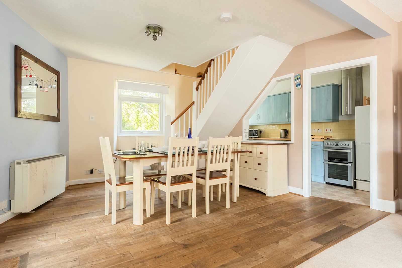 The dining area