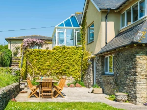Another view of the alfresco dining area