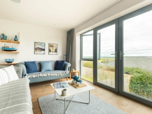 Lounge with views over Salcombe 