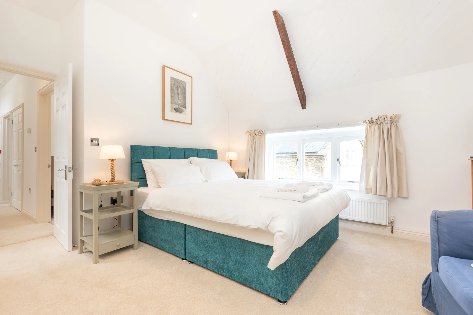 The master bedroom in Windfalls 