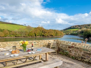 The lime kiln- a beautiful terrace perched above the estuary-perfect for all the party to dine al fresco