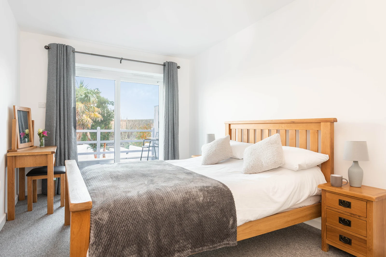 Master bedroom with king size bed