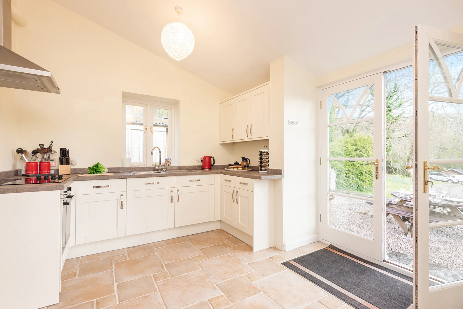 The modern kitchen 