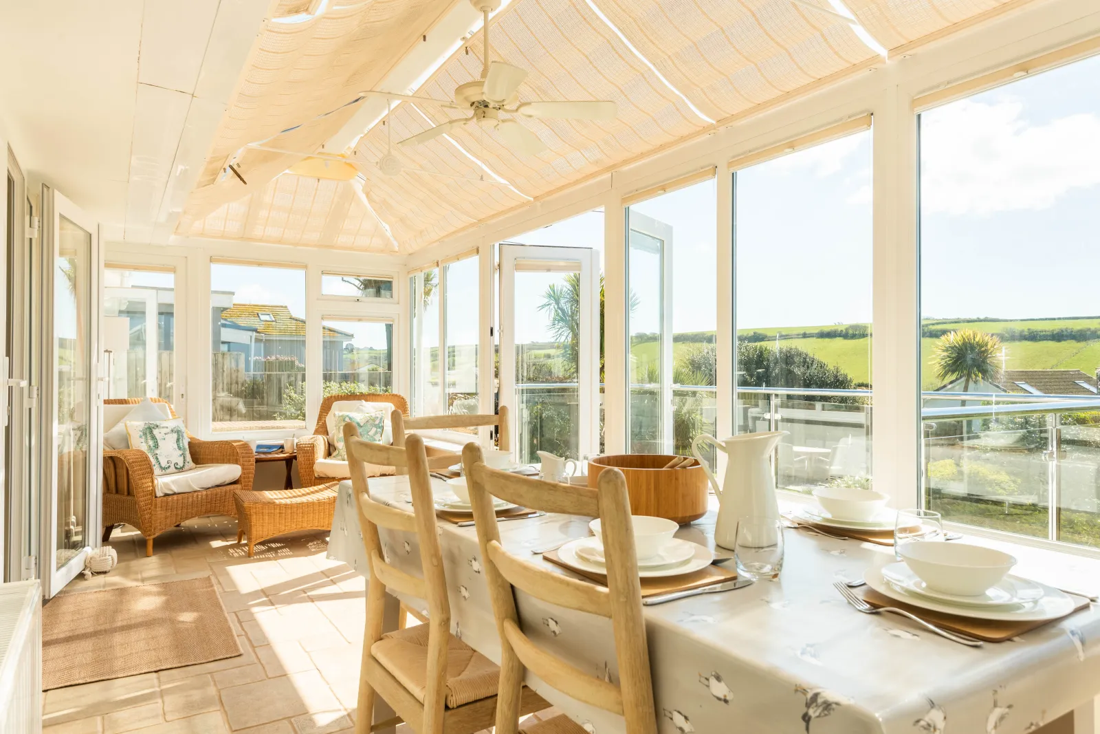 The sunny conservatory 