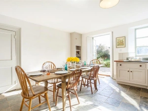 Dining area, with french windows to the garden.