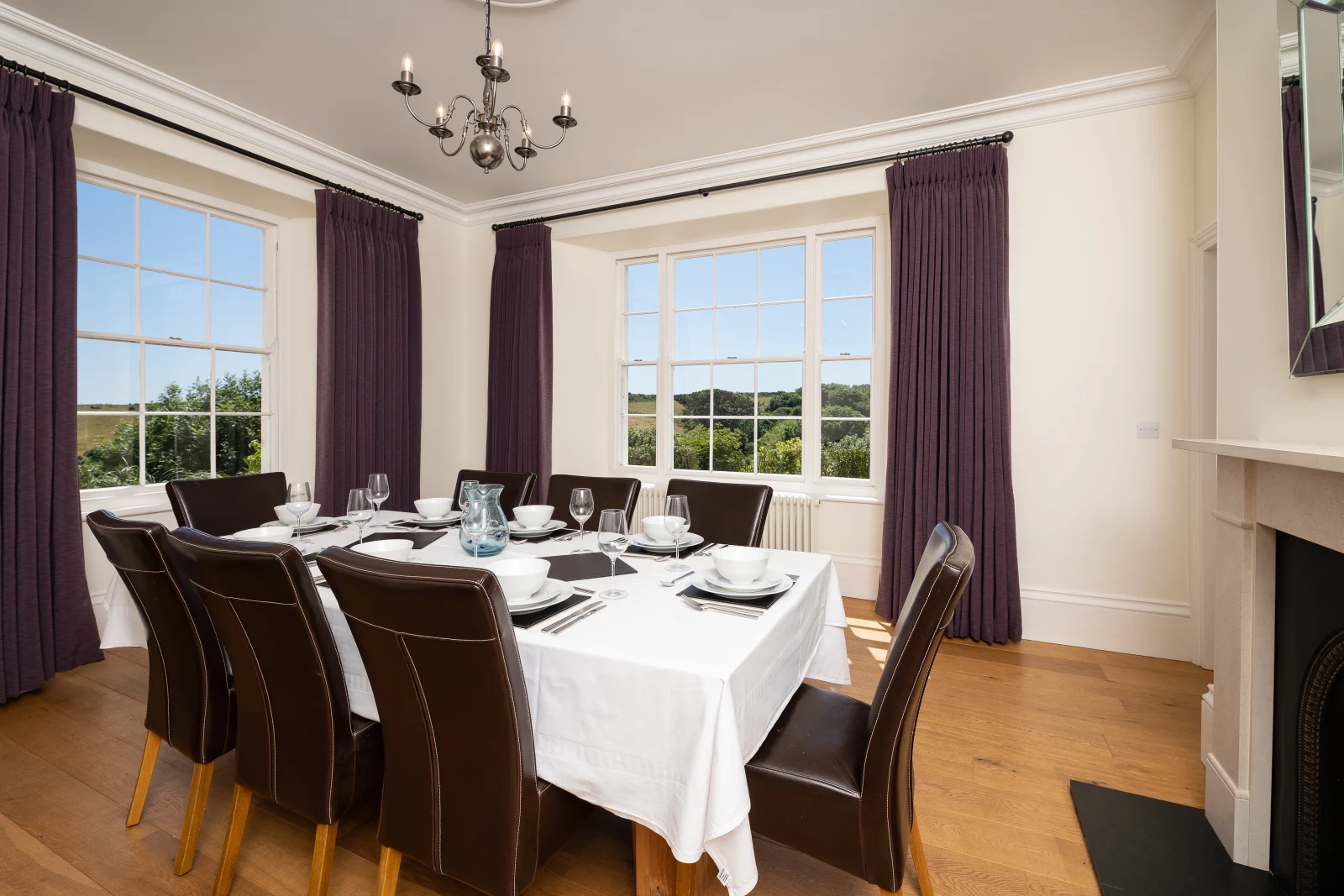 The formal dining room with plenty of space for making every meal special.