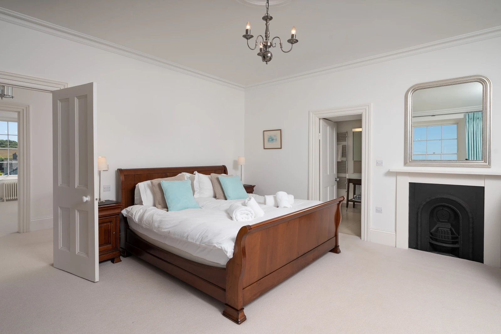 The Spacious master suite.