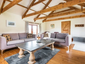 Large, bright lounge with access to front garden