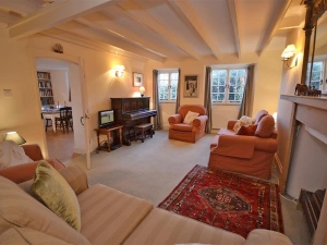 The comfortable sitting room.