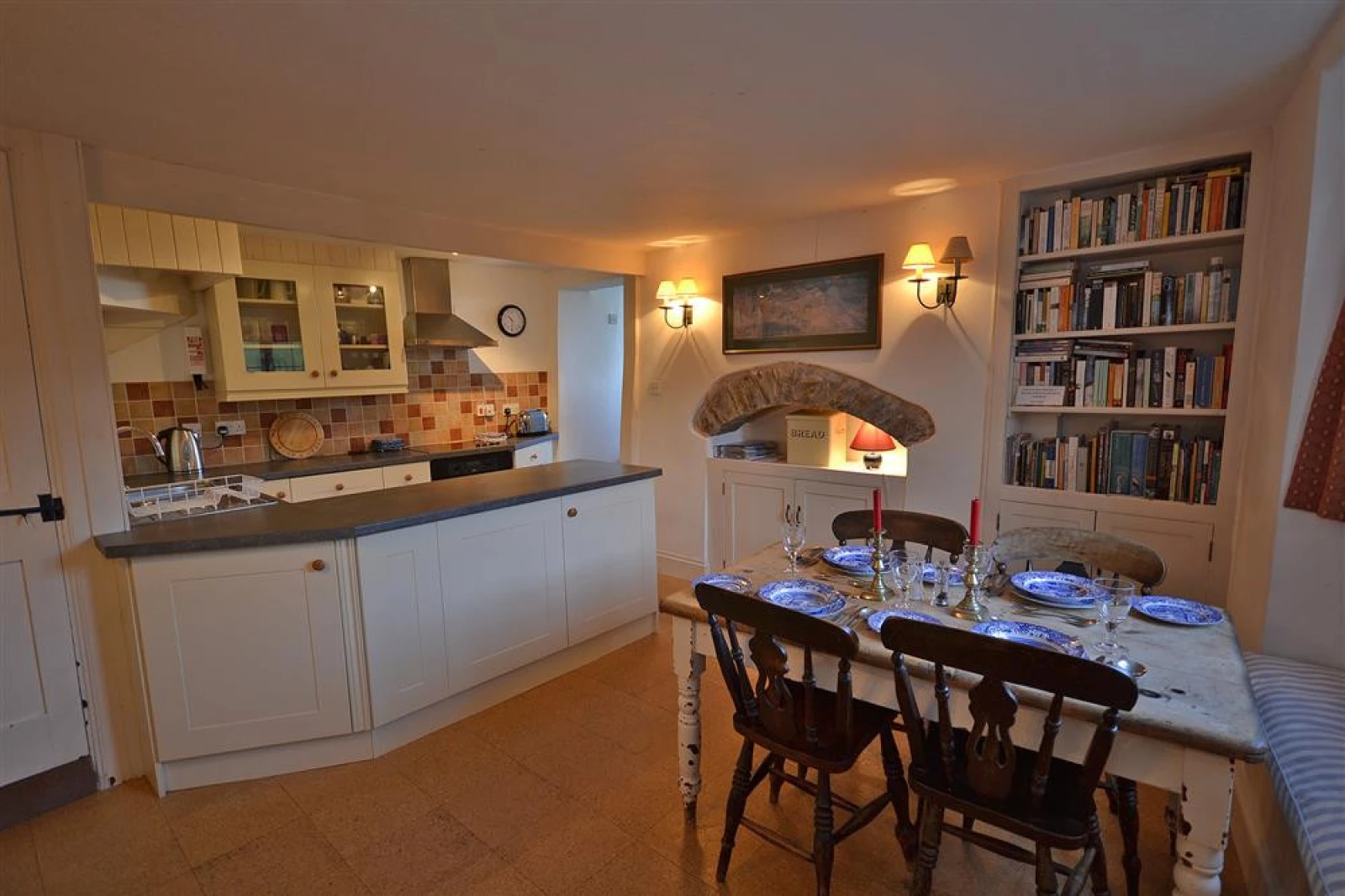 The kitchen diner.